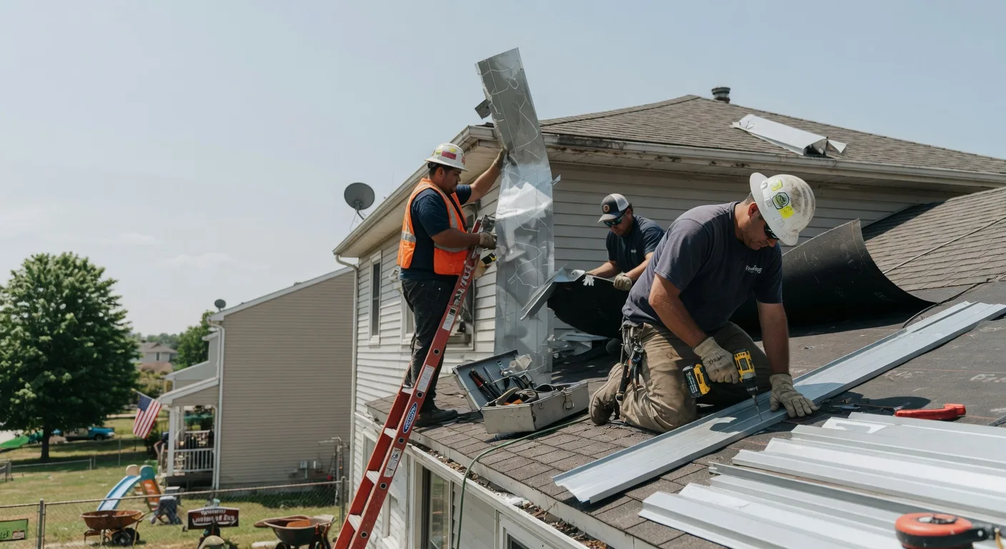 Storm Damage Metal Roof Repair in Rock Creek, OH